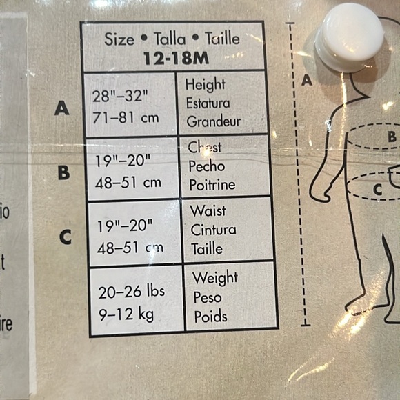 Finding Dory Deluxe Costume 12-18M - Picture 4 of 4